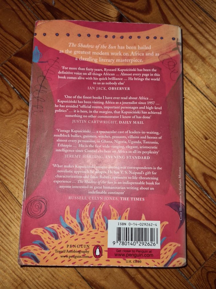The shadow of the sun My African Life Ryszard Kapuscinski English book