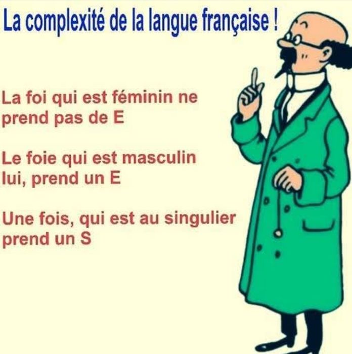 Explicações de português e francês