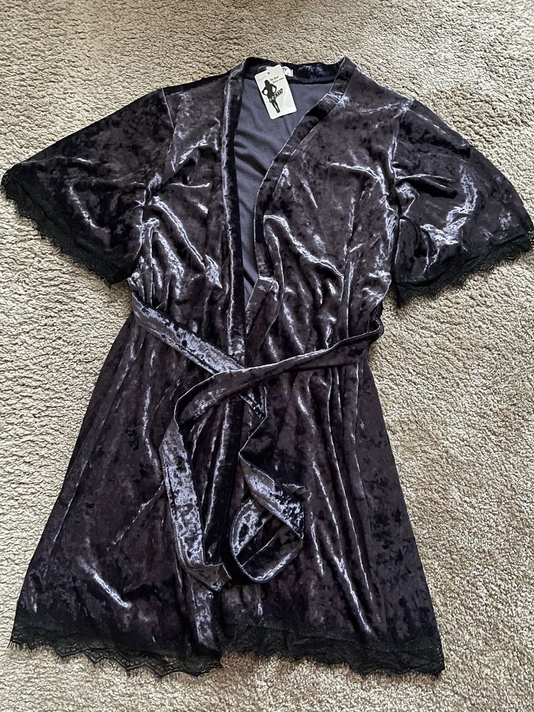 Піжама домашній костюм з халатом р L-XL