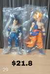 Banpresto Dragonball Z estátuas- Son Goku & Vegeta novas e selada