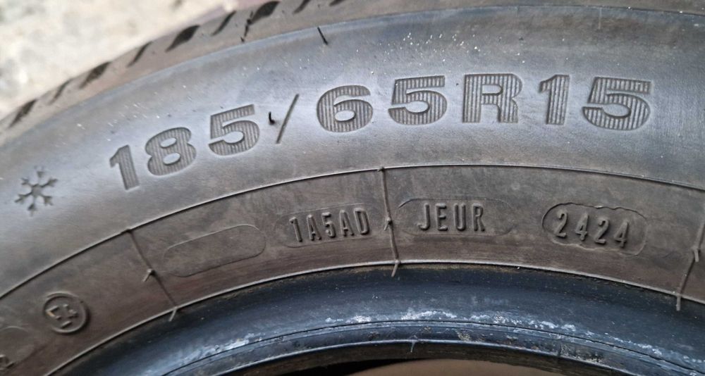 Bydgoszcz : 2 opony Dunlop Winter Response 2  185/65/R15 prod.(2424)