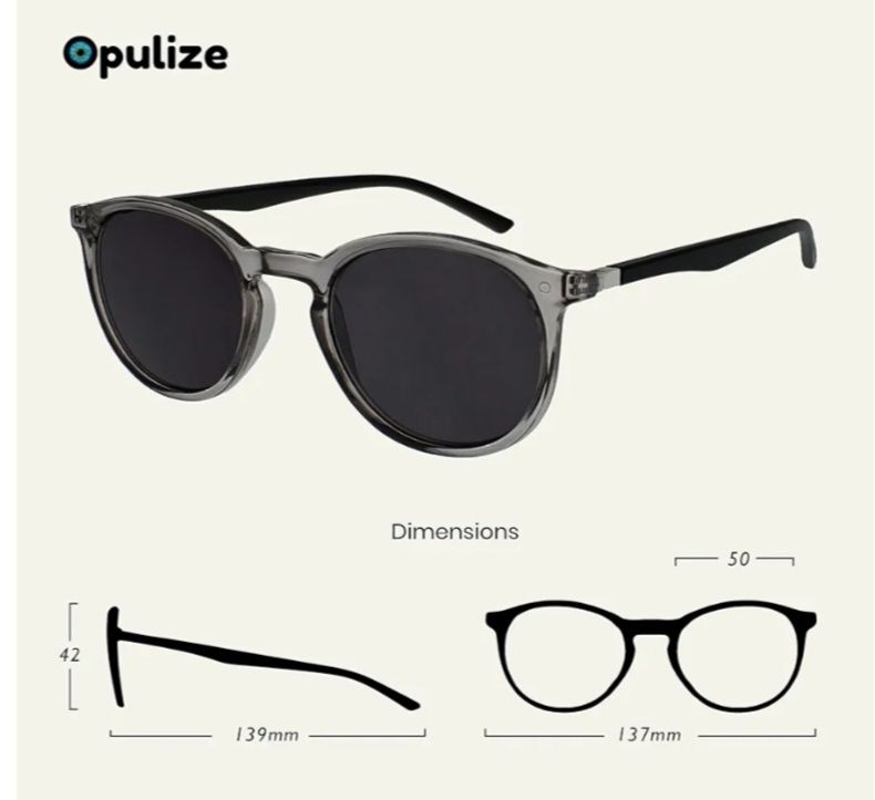Okulary firmy Opulize 1 sztuka  UV400  +2.50