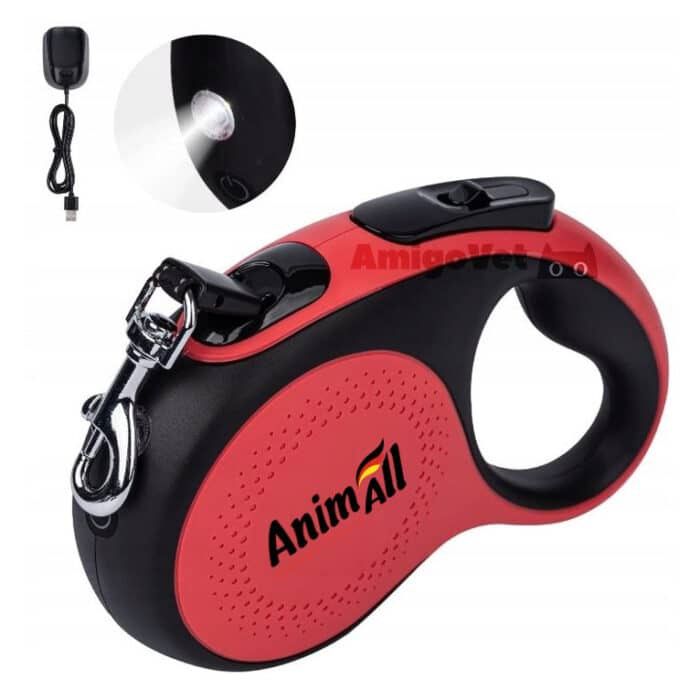 Рулетка/поводок для собак Animall с LED фонариком