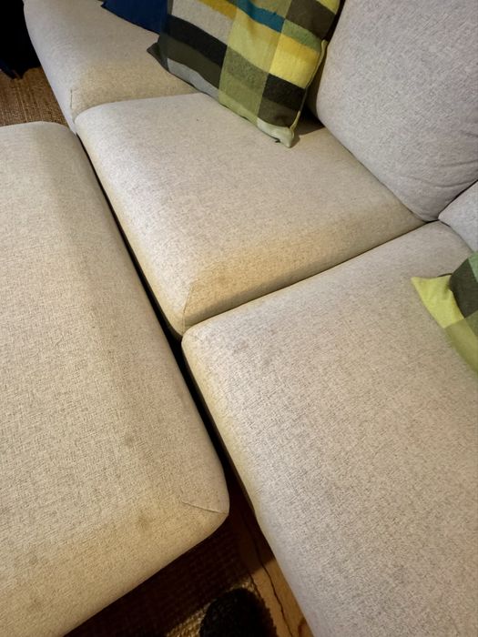 Sofa 3 osobowa nierozkladana z podnóżkiem