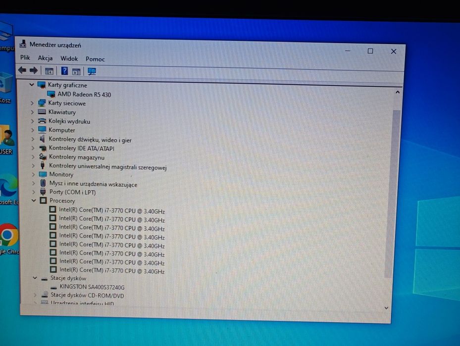 Komputer Dell Optiplex 7010  i7 / 8Gb / radeon R5 + monitor