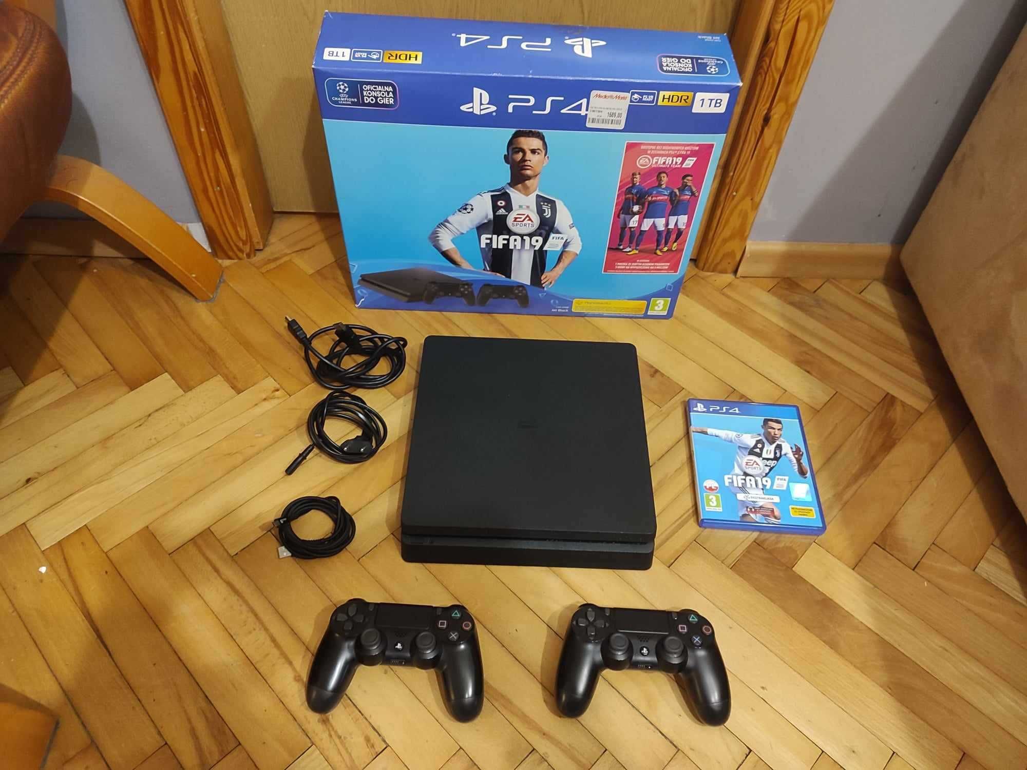 Okazja! Konsola PS4 1TB + 2 pady+ gry! Playstation 4 Slim ! Gwarancja!