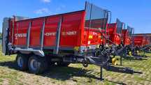 Rozrzutnik Obornika Metal Fach Tandem Jednoosiowy FALCON  6 8 12 TON