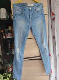 Jeansy skinny przetarcia nowe xl 40