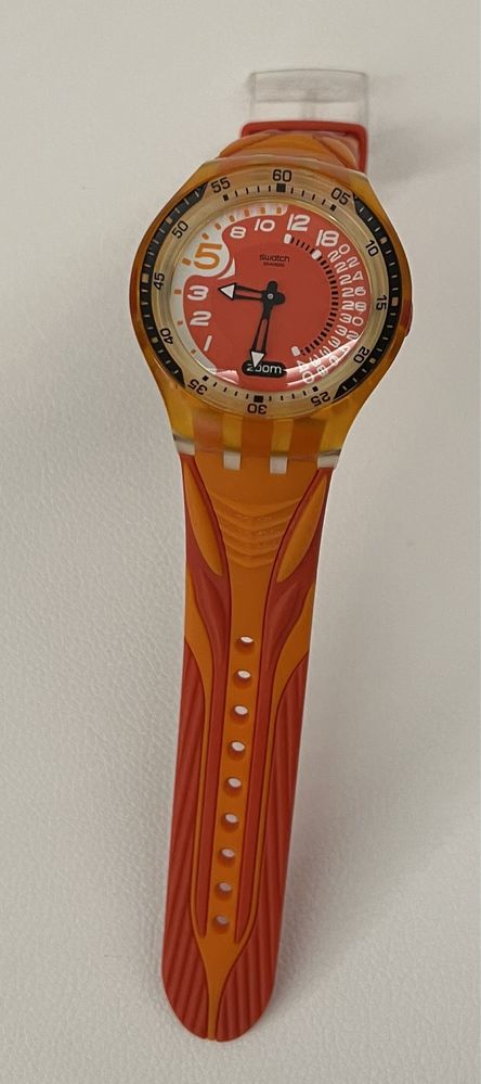 Relogio swatch scuba red fish vintage 2006