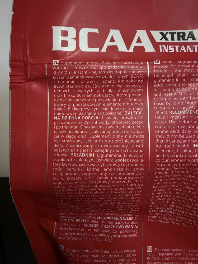 Activlab BCAA Xtra Instant Aminokwasy 800 g Pomarańczowy