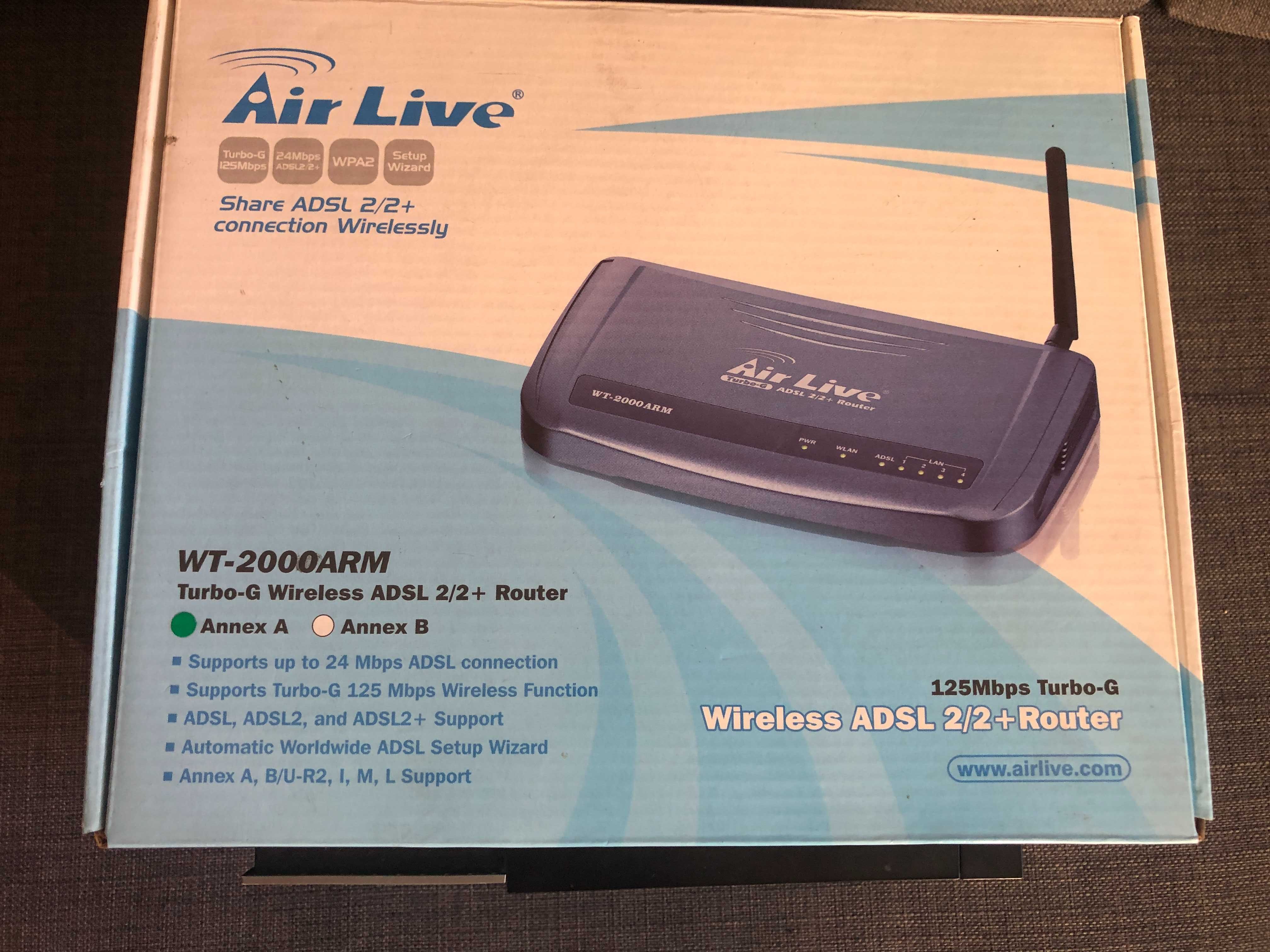 Router bezprzewodowy ADSL2/2+ AirLive WT-2000ARM-A