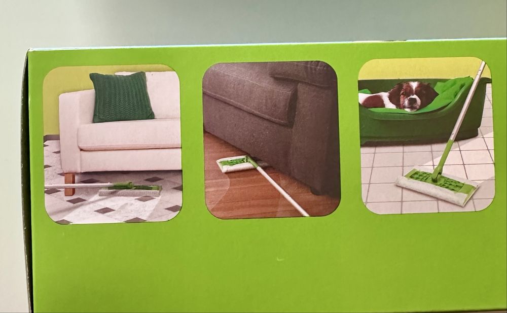 Swiffer швабра для миття підлоги.Swiffer вологі та сухі серветки