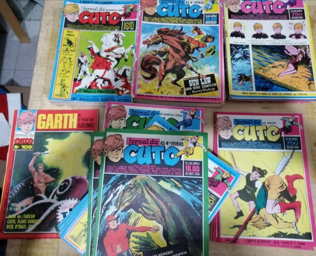 Selecção de 13 exemplares antigos do Jornal do CUTO nos anos 70