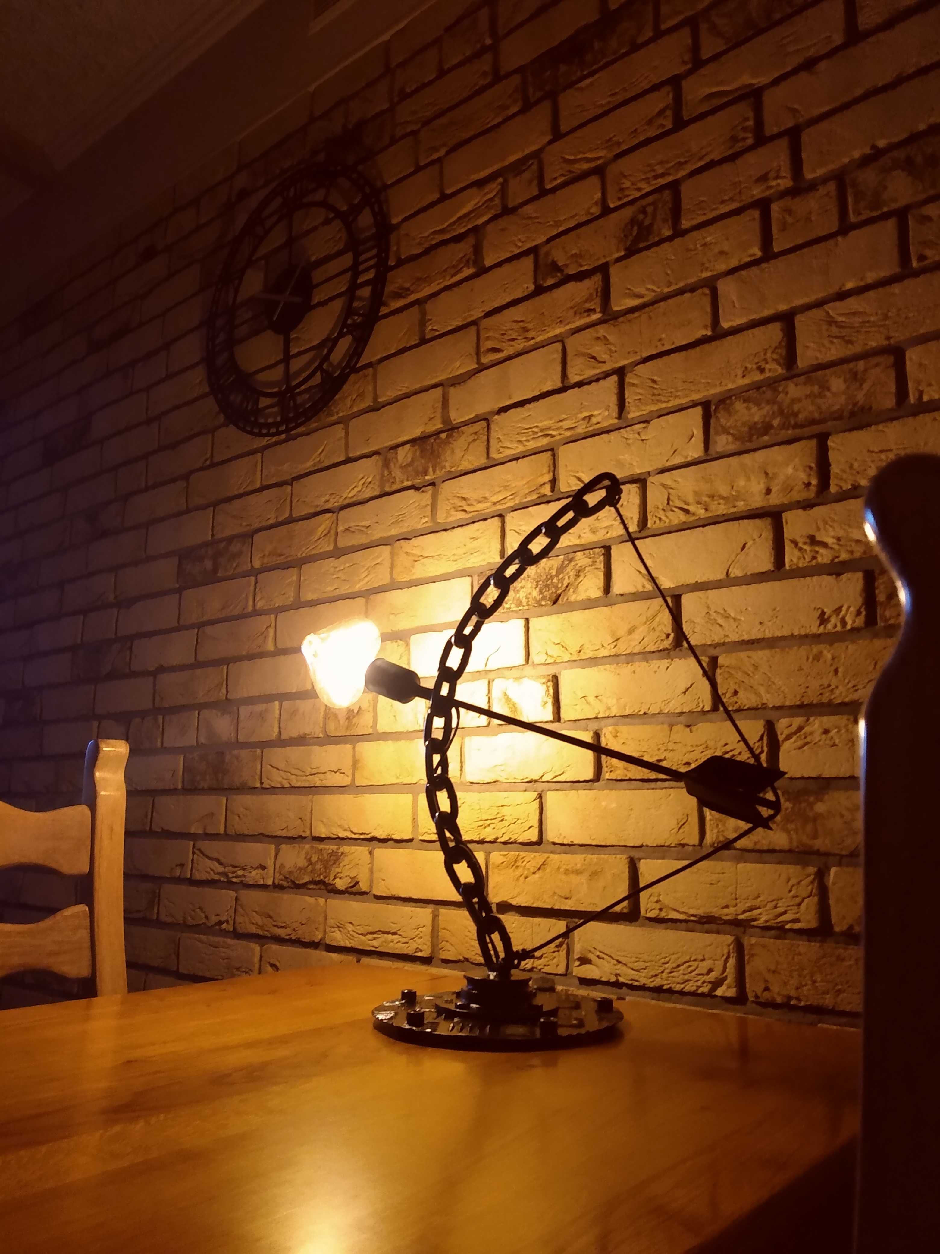 Lampa łuk łańcuch loft industrial metalowa retro