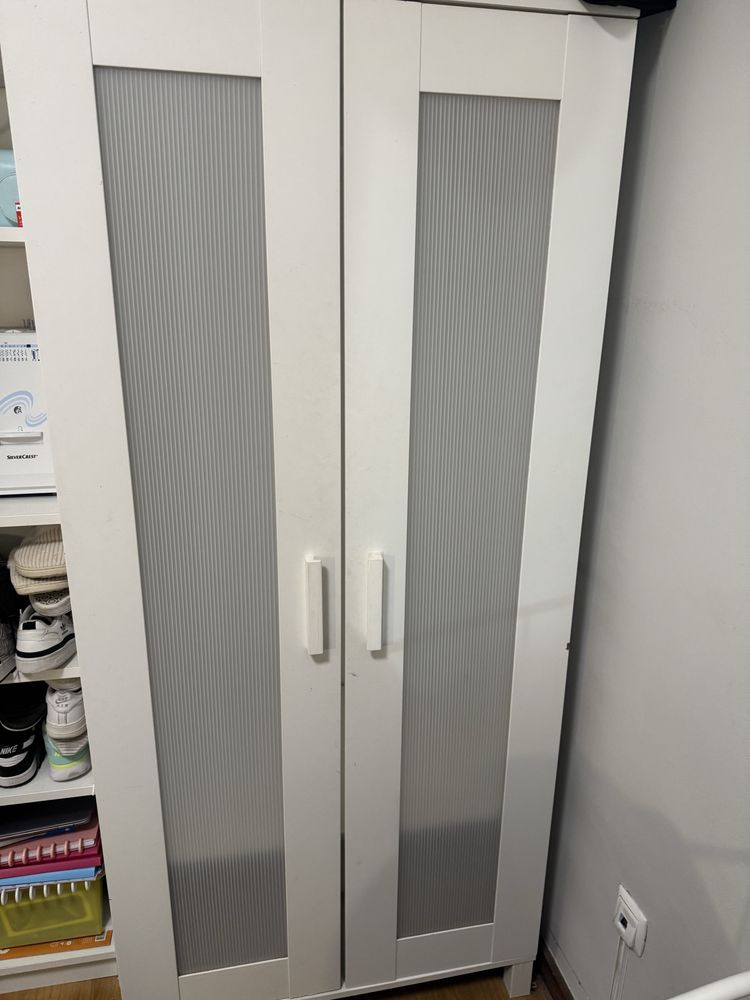 Roupeiro IKEA c/2 portas, branco, 78x190 cm