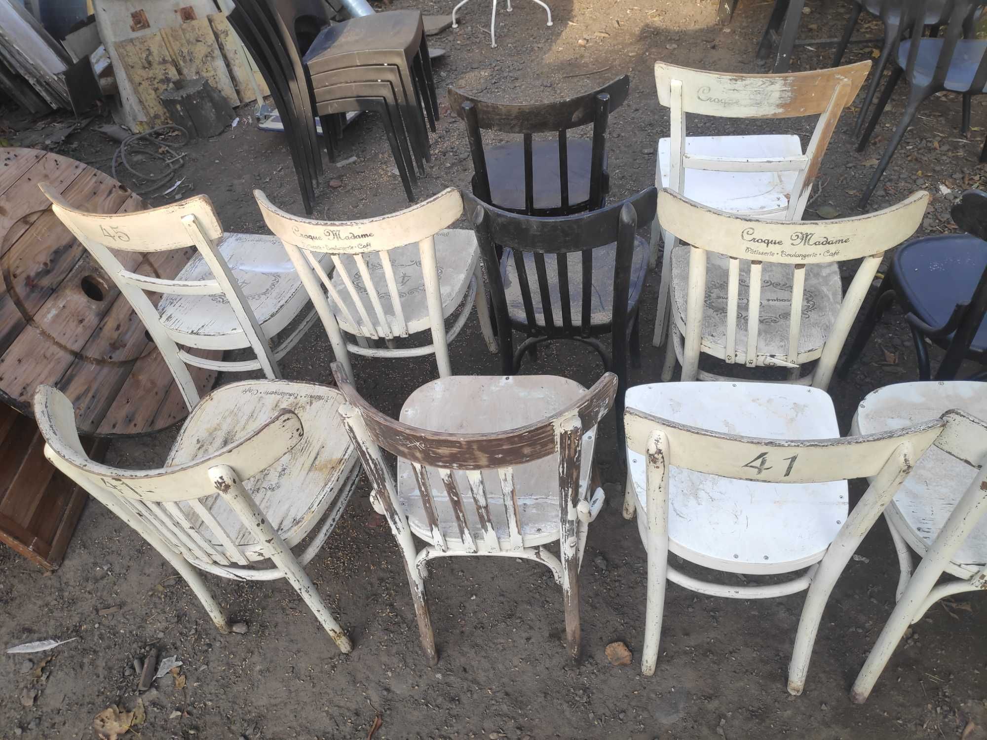 krzesła thonet, gięte vintage