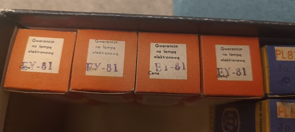 Lampy elektronowe EY-81 Unitra