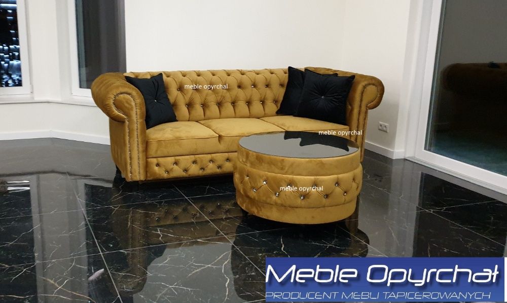 PRODUCENT Piekna sofa chesterfield glamour funkcja spania NR.79