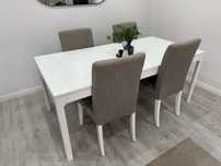 Mesa extensível Ekedalen 180/240x90 + 4 cadeiras IKEA