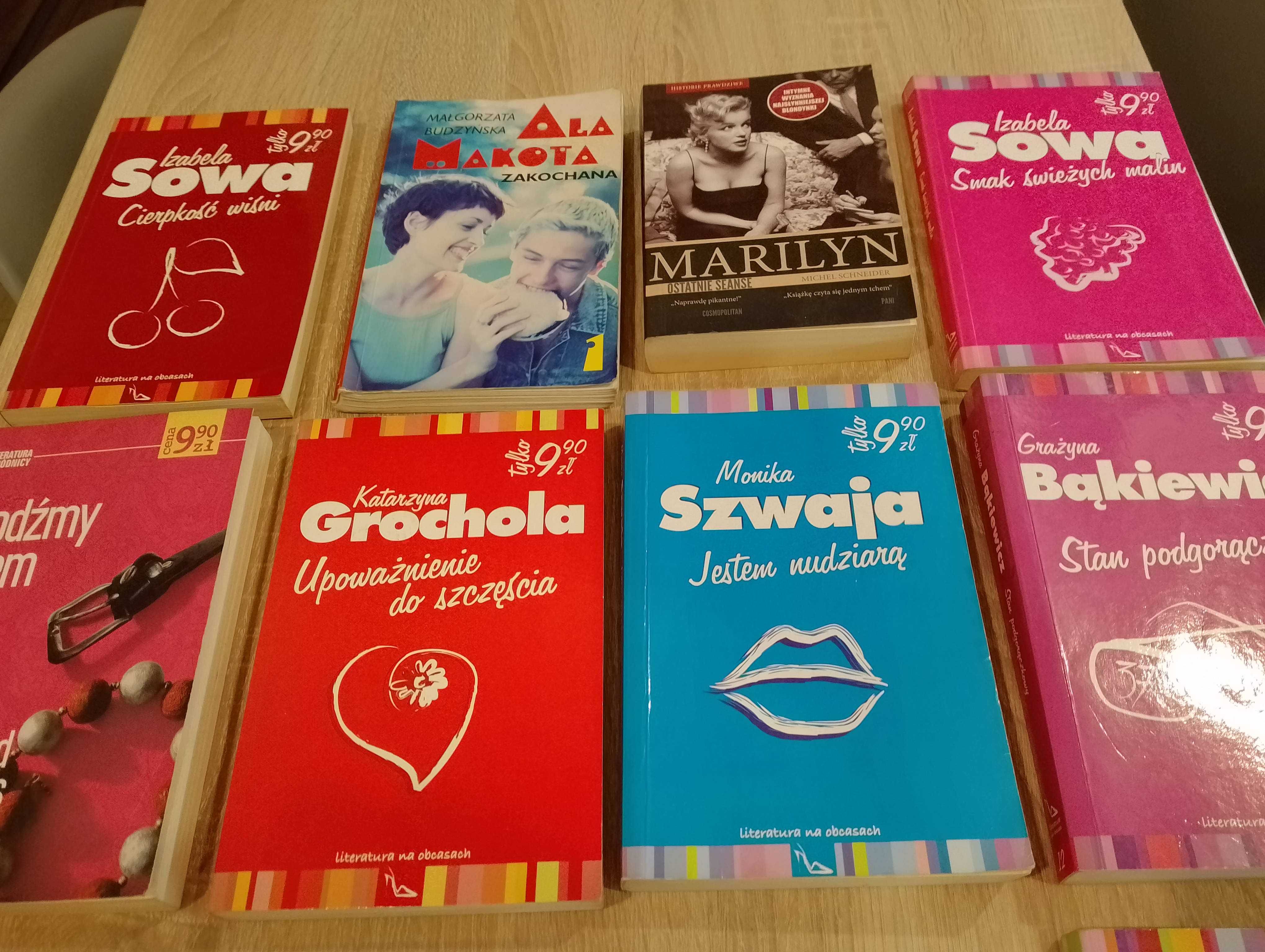 Książki z serii,Literatura na obcasach 12 szt.