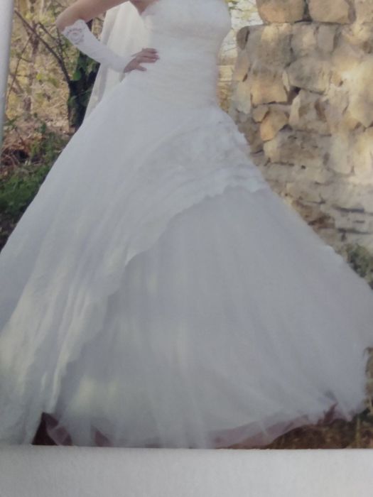 Нежное свадебное платье