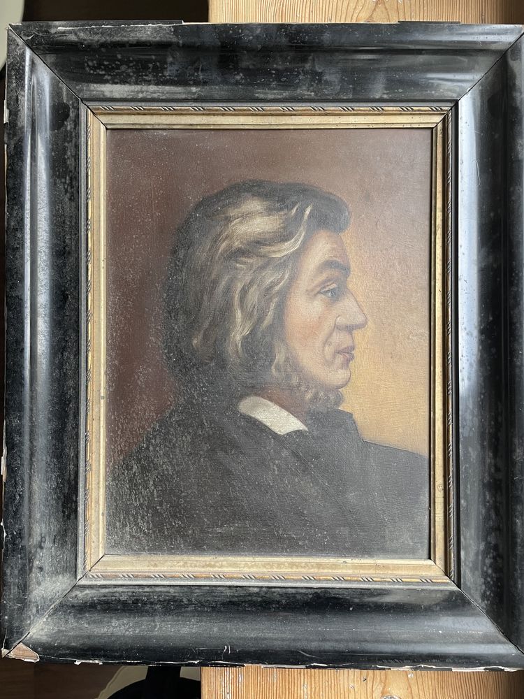 Adam Mickiewicz portret farba olejna