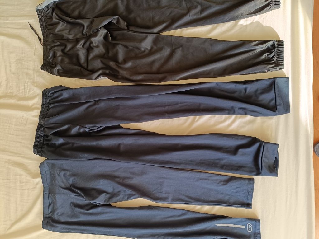 Pakiet Bluzy z Decathlon 3x i spodnie Kalenji 3x  XS dla  dużego dziec