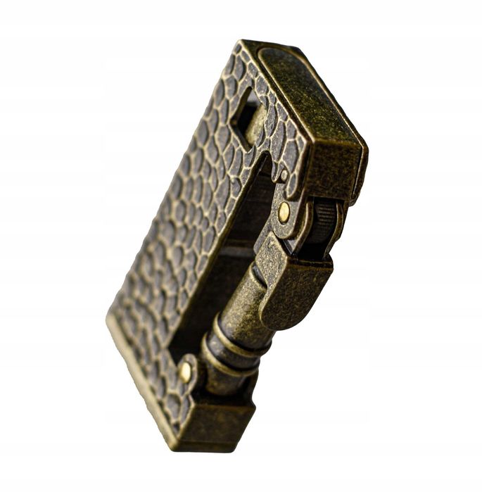 Zapalniczka Płomieniowa Benzynowa Vintage Retro Metalowa Starodawna