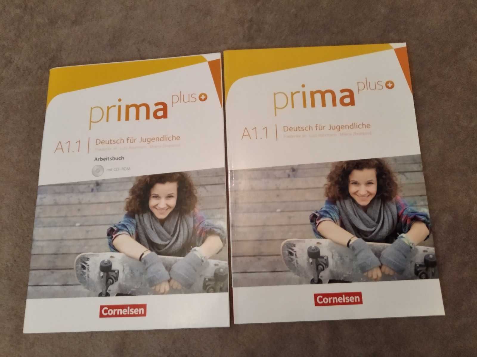 Prima Plus+. Підручник + робочий зошит. Німецька мова.