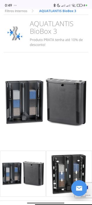 Aqualantis biobox 3 filtro aquário