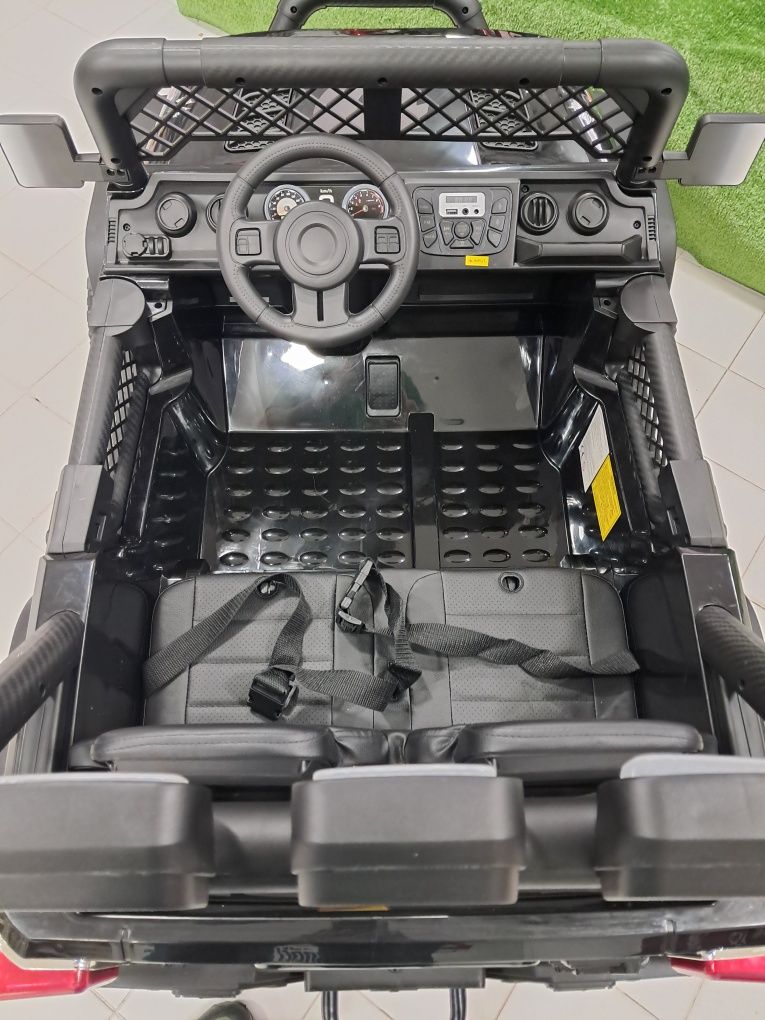 Carro elétrico criança jipe wrangler 2 lugares 24v
