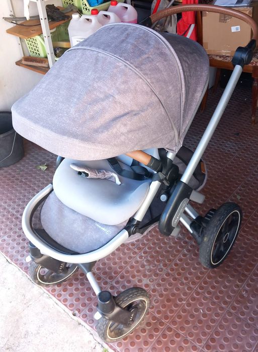 Carrinho Bebeconfort Nova4 Grey + Ovo CabrioFix Maxi Cosi + Isofix