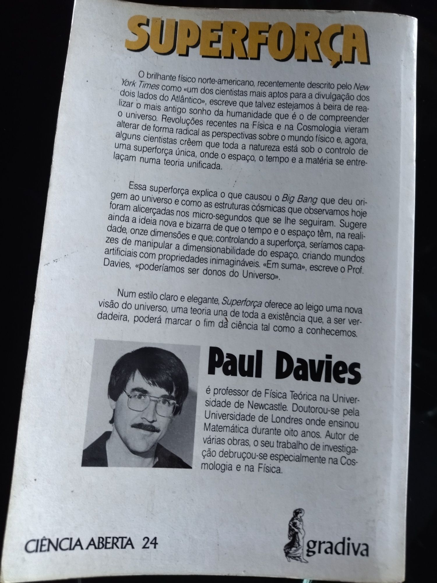 Livro PAUL. DAVIES -  Superforça