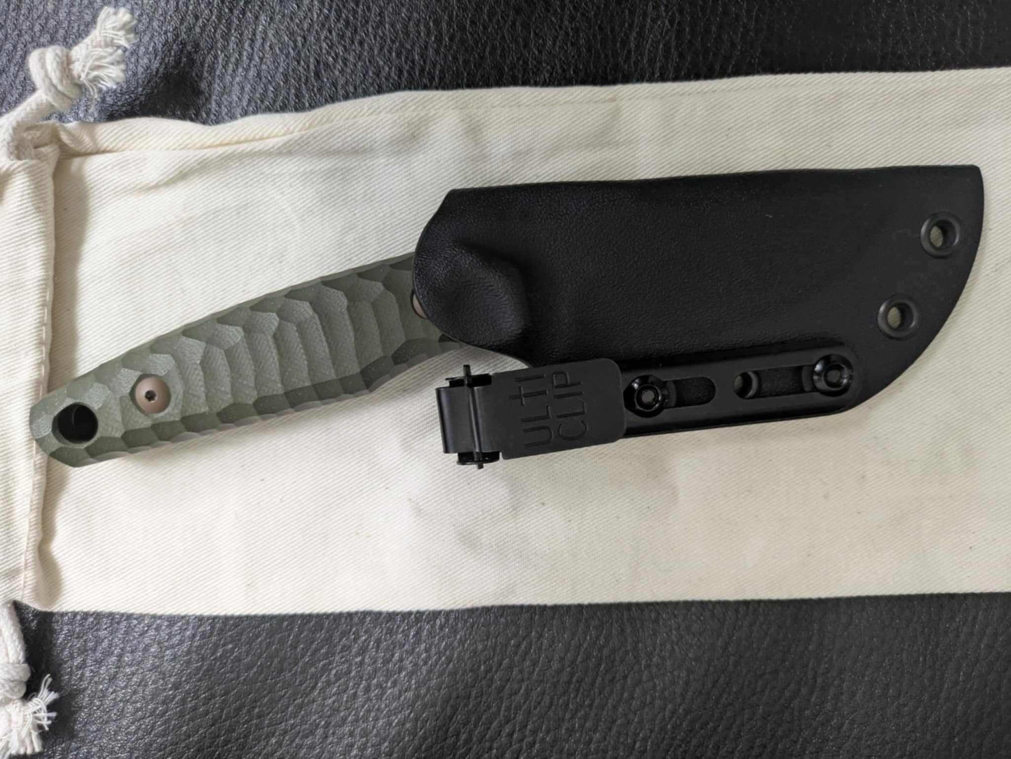 Nóż Fox KS OD Green G10 Top Shield Antracite Stonewashed stal Niolox
