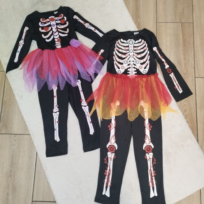 Костюм скелет девочка на хелоуин хеловин