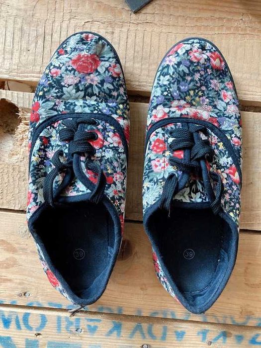 Tenisówki trampki w kwiaty hippie boho