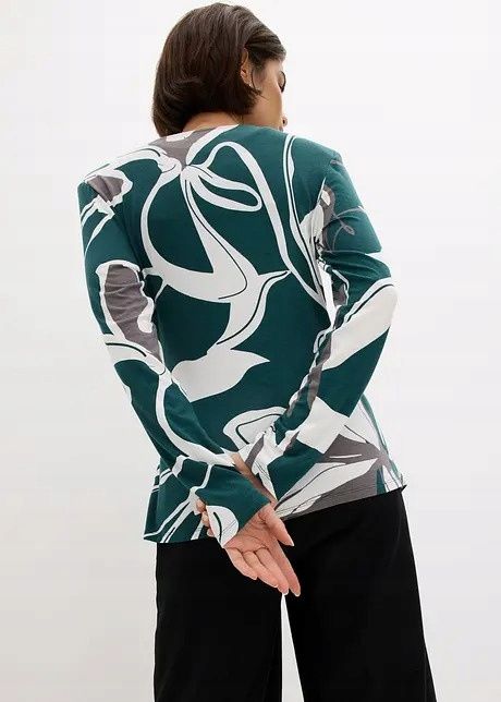 B.P.C bluzka wzorzysta z poduszkami r.40/42