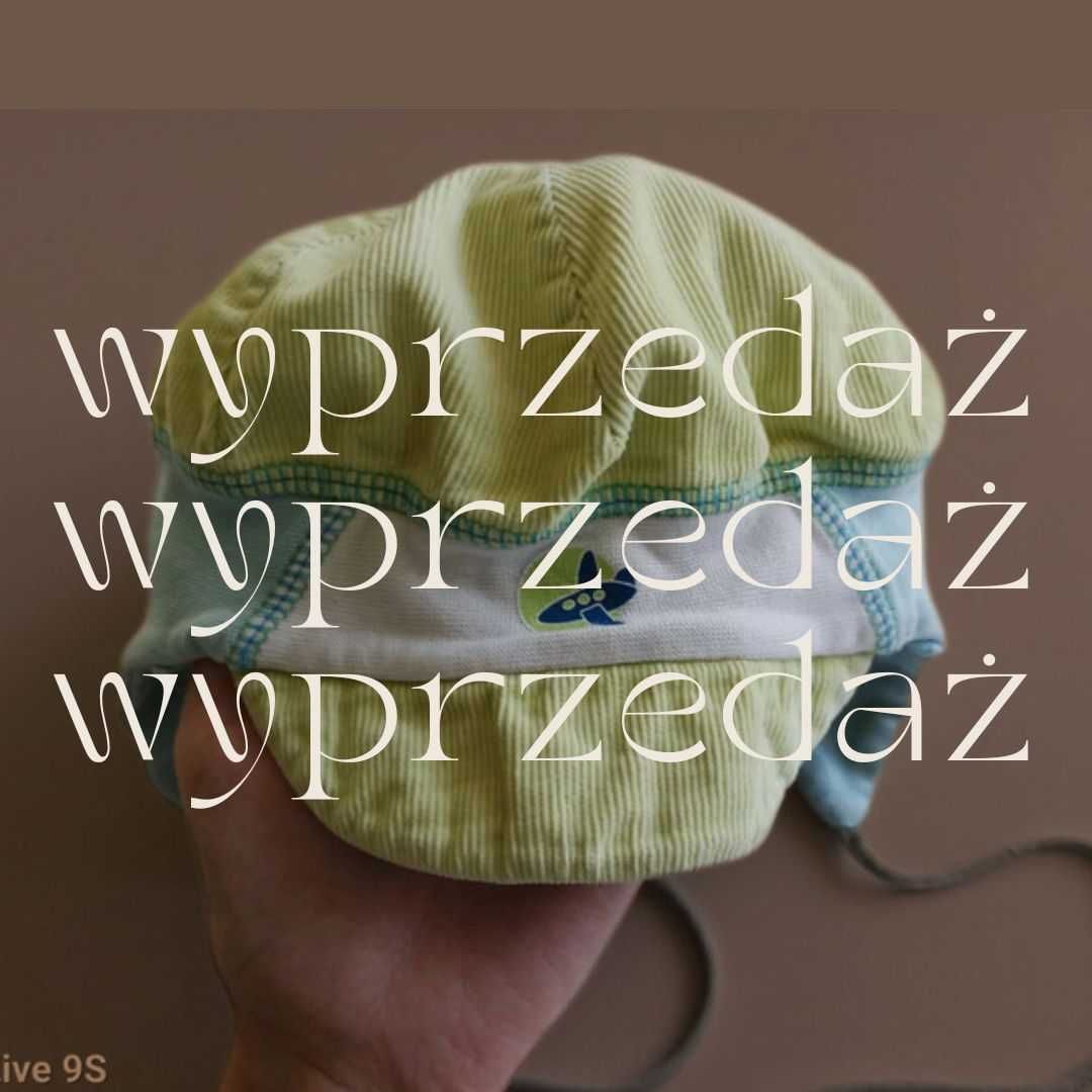BEZ WAD Czapka z daszkiem wiązana chłopięca 6-12 msc Cocodrillo #979