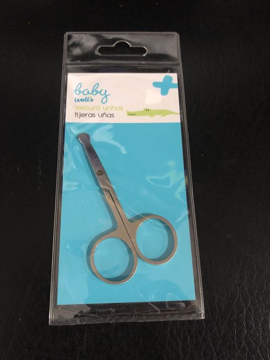 Tesoura Unhas Bebé Pontas Redondas