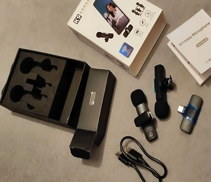 Петличка - микрофон, радио микрофон 2 в 1 Seender K-9 (новый)