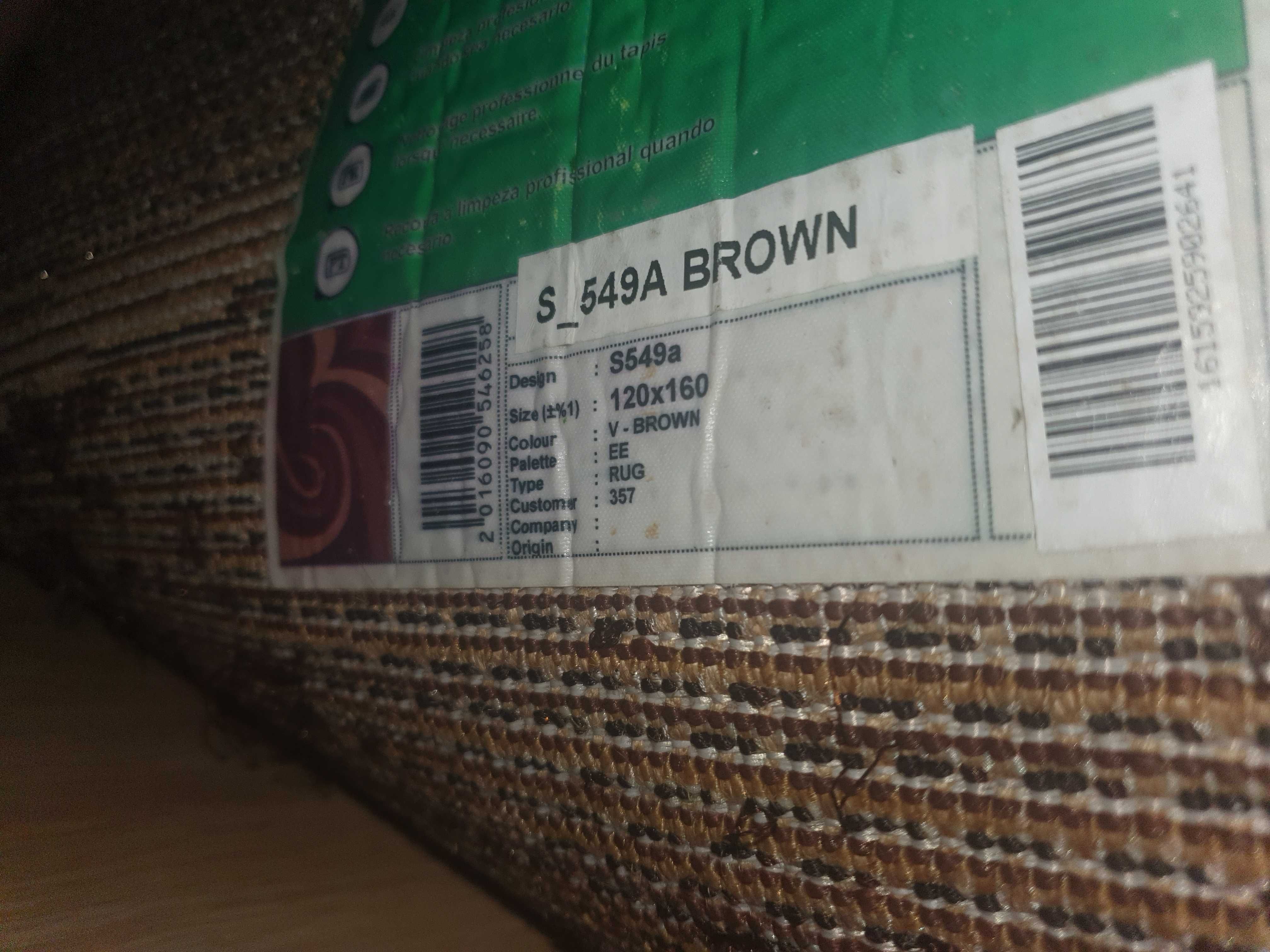 Tapete  castanho/beige 120x160cm