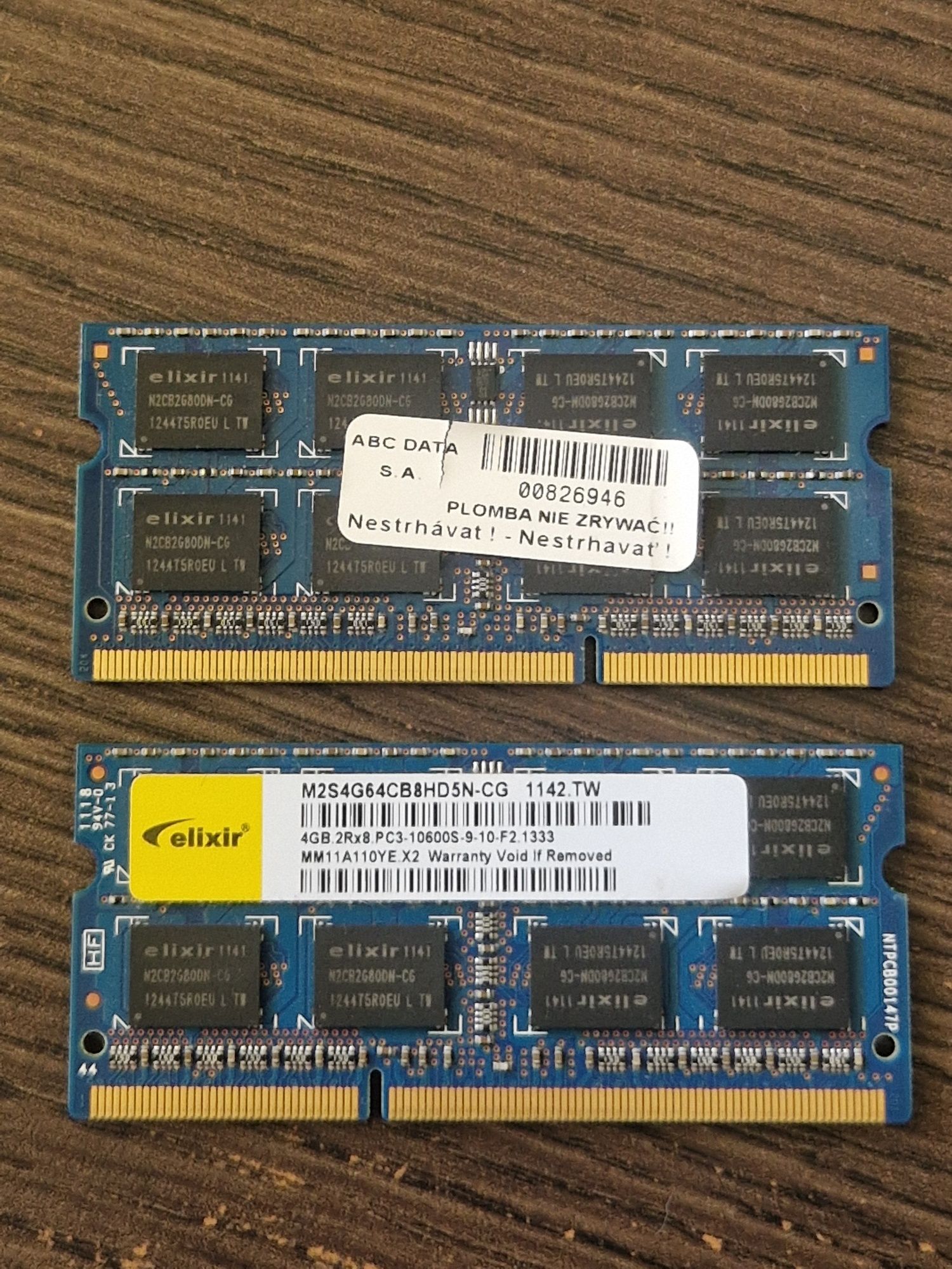 Pamięć RAM 2x4GB 8GB DDR3