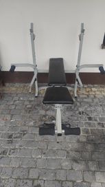 Ławka ławeczka do wyciskania stojaki siłownia fitness
