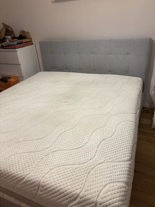 Łóżko tapicerowane 180X200 z materacem Senpuro Azzardo Alano