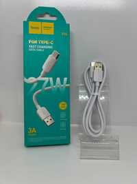 Kabel USB A do Typ C 2,4A | 27W! | 1 m | biały - Power-Delivery