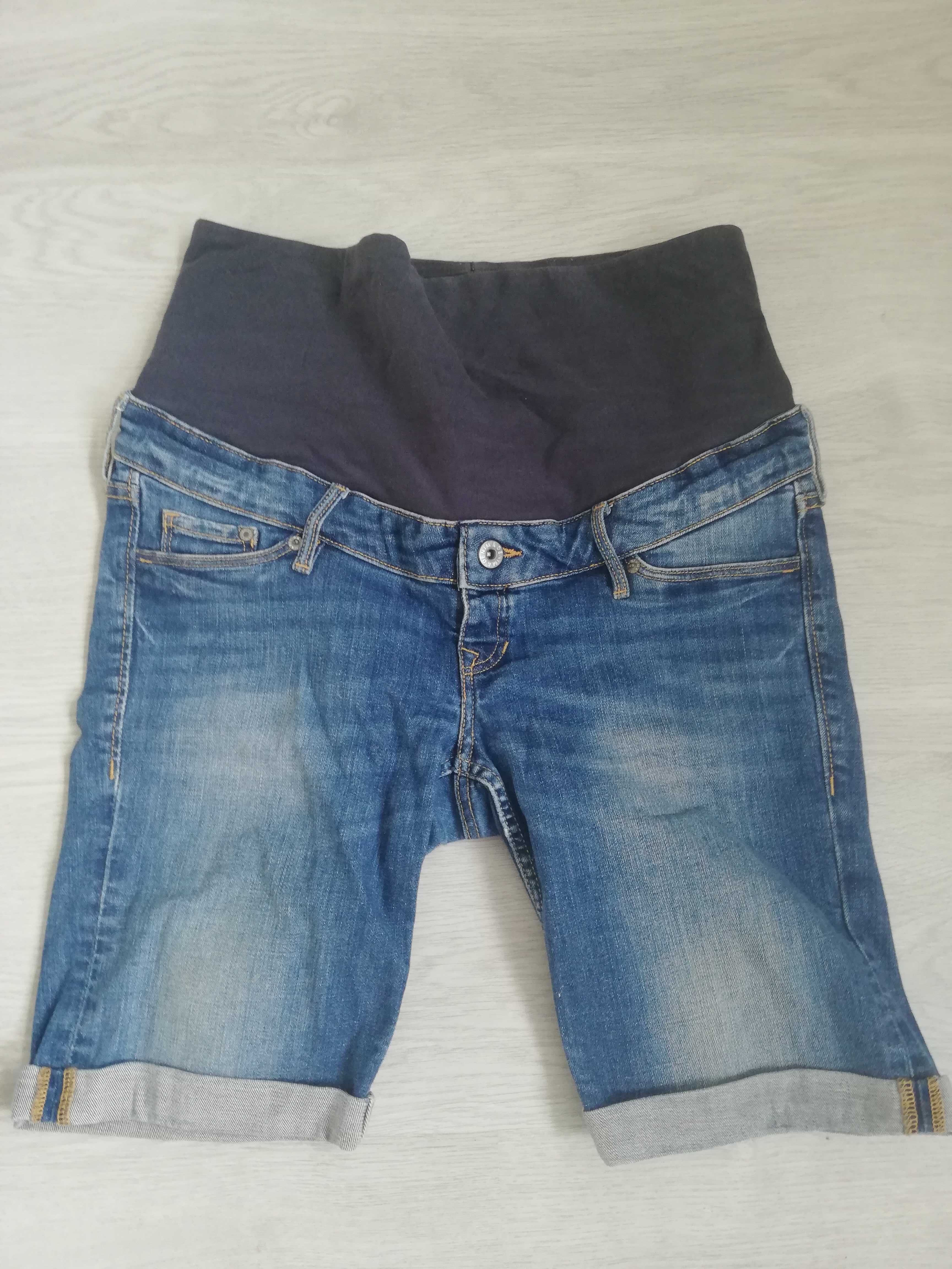 spodenki krótkie ciążowe dżinsowe Denim roz. 40