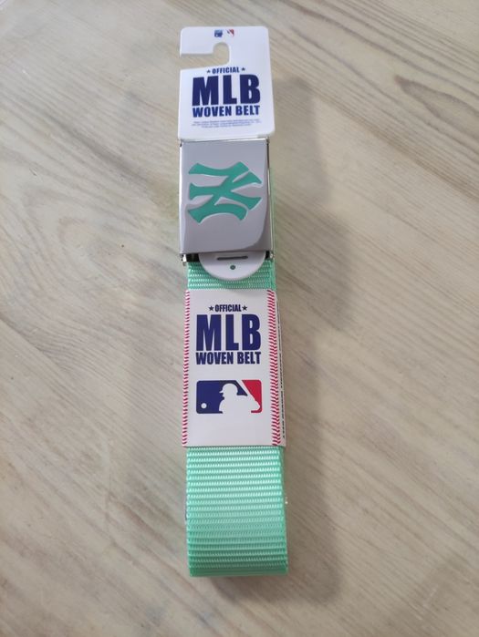 Pasek sportowy MLB, kolor miętowy, nowy, regulowany