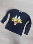 Longsleeve dzieciecy 146/152 pepco czarny z nadrukiem