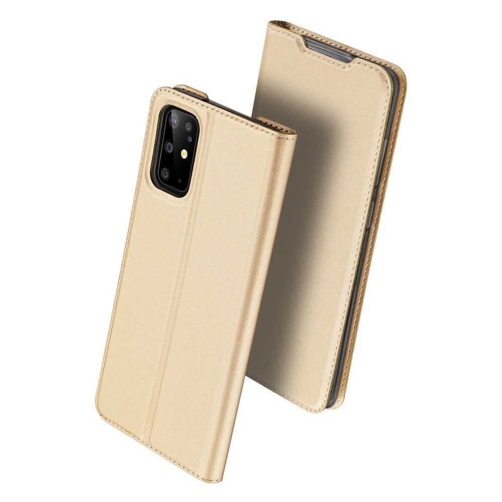 Etui Pokrowiec Z Klapką Pro Do Samsung Galaxy S20 Plus Złoty