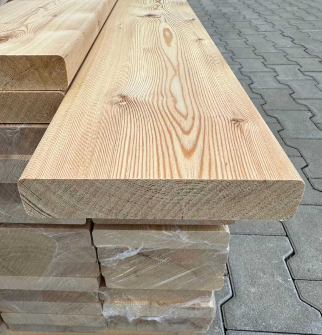 Deska tarasowa modrzew ryflowana i gładka- PROMOCJA!